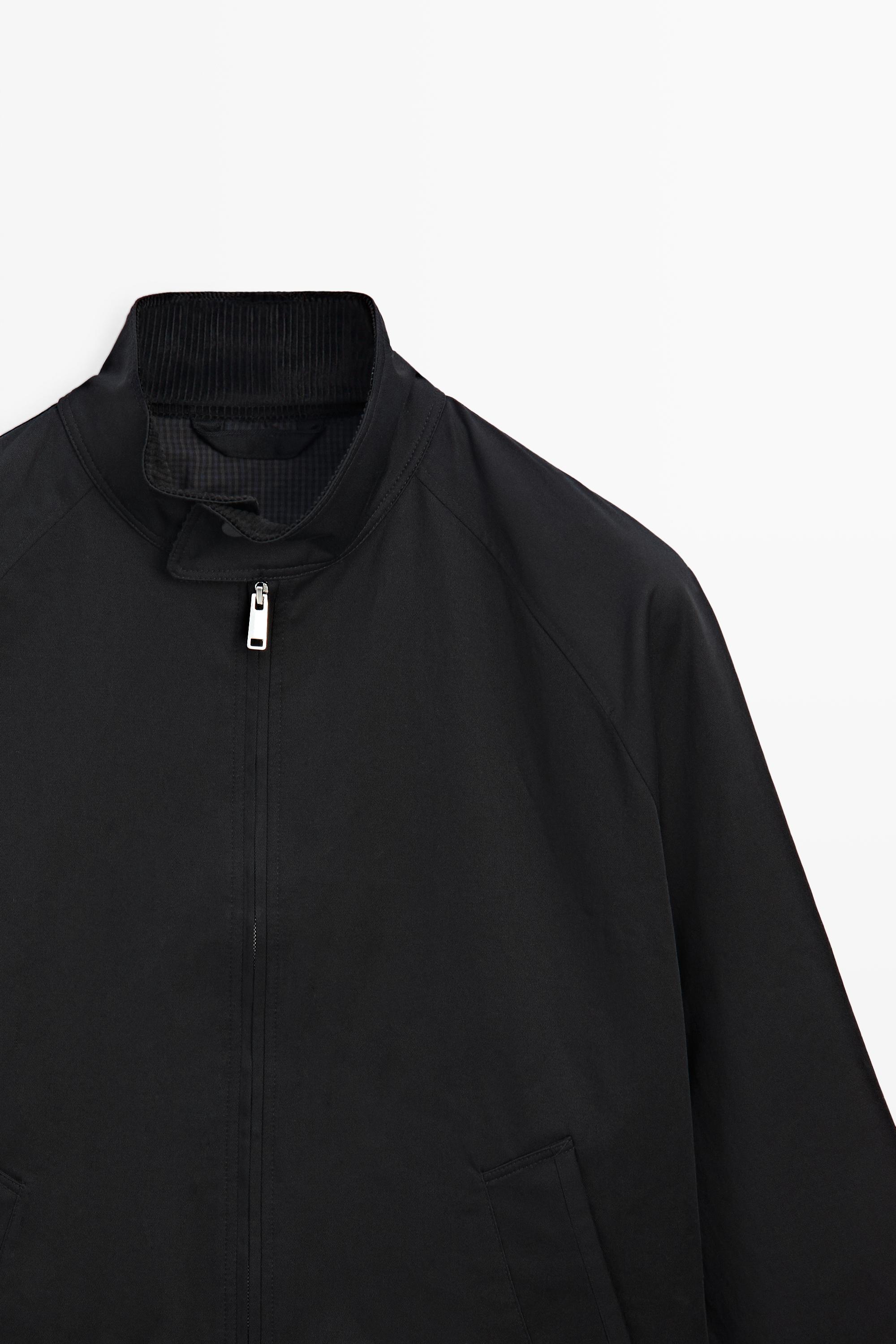 Bomber jacket with collar detail